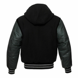 Vestes universitaires en peau de vache 100% laine imperméables et respirantes pour hommes, hiver 2022, logo personnalisé, chauffantes, unisexes, grandes tailles - Product Image 4