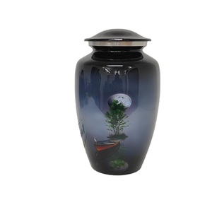 100% Compromiso de calidad Suministros funerarios más vendidos Diseño elegante Cenizas humanas Mantener urnas de cremación para adultos de aluminio AAA - Product Image 1