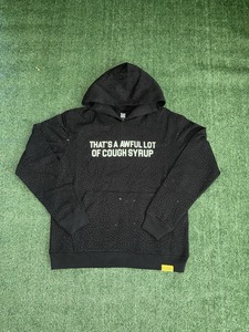 Hoodie décontracté pour homme, coupe courte, en polyester tissé écologique, respirant, avec poches, pour l'hiver - Modèle That's Awful Lot Cough Syrup - Product Image 1