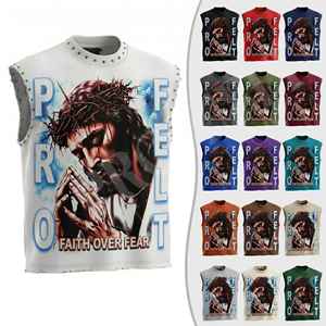 Débardeur sans manches en coton 100% uni, personnalisable avec un design imprimé, pour la salle de sport, le fitness, confortable, respirant, t-shirts pour hommes - Product Image 1