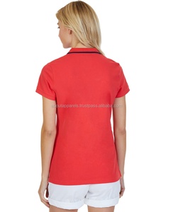 New Promotional Best Quality Cheap Customized logo Women Blank Breathable Cotton Polo Shirt - Product Image 1
