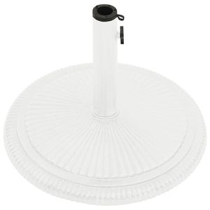 17.7 bianco "x 17.7" x 11.8 "Base dell'ombrello del Patio in ghisa - Product Image 3