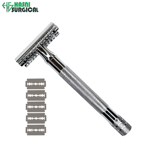 HASNI SURGICAL Juego de instrumentos manuales de afeitado con doble filo clásico tradicional para hombre - Product Image 4