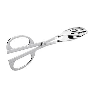 Stainless Steel Scissor Salad <b>Tongs</b> for Hotel Restaurant Buffet Catering <b>Serving</b> Utensils Durable Reusable - Product Image 1