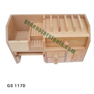 <b>Bench</b> Top <b>Tools</b> Organizer Wooden Multi Drawer Storage Box for Jewelry <b>Tools</b> Jewelry Making <b>Tools</b> | Item No GS-117D - Product Image 1