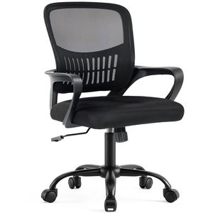 Sedia da Ufficio Girevole Regolabile con Comodo Supporto Lombare per Gaming - Product Image 1