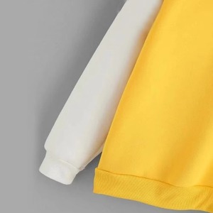 เสื้อสเวตเชิ้ตคอโอ แขนยาว ทรงโอเวอร์ไซส์ ลายบล็อกสี  แบบยูนิเซ็กซ์  ผ้าถัก สวมใส่สบายๆ สำหรับฤดูใบไม้ร่วง - Product Image 3