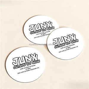 1 Sublimation Printed Classic Eco-Friendly Rectangle <b>Ceramic</b> Car <b>Coaster</b> Cork Holder Custom Printing Branded Design - Product Image 6