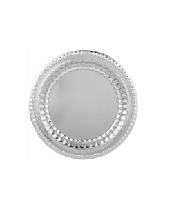 Wholesale Luxury Durable Metal Polished Charger <b>Plates</b> for Weddings Hotels Fujian Home Decor-Customized Dinnerware - Product Image 2