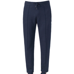 <b>Men's</b> <b>Navy</b> Blue Cotton Sweatpants Elastic Waist Casual <b>Joggers</b> Side Pockets Midweight Autumn Wear - Product Image 1