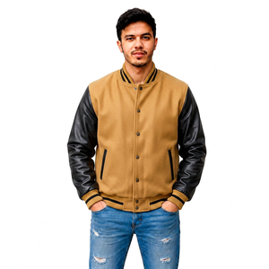Veste universitaire personnalisée avec patchs tissés, fabricant de vêtements streetwear, vêtements d'extérieur, vente en gros, fournisseur de vêtements à marque privée - Product Image 5