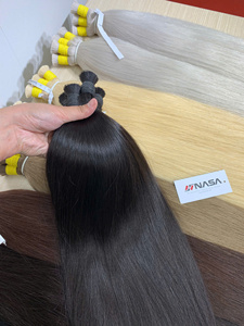 Extensiones de Cabello Humano Virgen Vietnamita Sedoso de 100g, Precio de Fábrica, Ondulado Profundo Brasileño, Negro, a Granel, Súper Doble Trama, con Cinta Adhesiva - Product Image 5