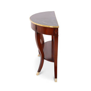 Mesa Consola Clásica de Lujo, Madera de Caoba Sólida, Diseño Europeo Antiguo, Mueble para Sala de Estar, Entrada, Hotel o Apartamento - Product Image 3