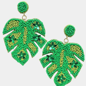 Boucles d'oreilles à perles pour femmes, faites à la main, multi-perles, bijoux de fête à prix avantageux - Product Image 1