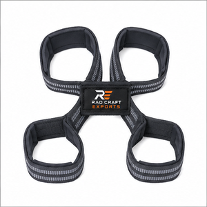 Correas de Alta Calidad y Durabilidad en Forma de 8 Diseñadas para un Agarre Seguro en Levantamientos Pesados, Peso Muerto y Entrenamiento de Fuerza con Máxima Comodidad - Product Image 3