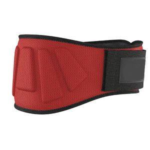 Red Mesh Waist Support <b>Belt</b> With Adjustable Hook And Loop Closure For <b>Weight</b> Lifting Strength Training Unisex Fitness Safety - Product Image 1