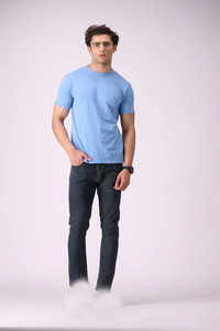 T-shirt Homme 100% Coton Coupe Classique Manches Courtes Respirant Séchage Rapide pour Course en Extérieur Logo Personnalisé Style Décontracté Été Col Rond - Product Image 1