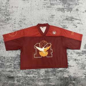 T-shirt God Speed imprimé vintage surdimensionné en maille de qualité supérieure pour hommes et femmes, style streetwear - Product Image 1