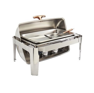Plat de service en métal pour banquets, conçu pour maintenir les aliments au chaud lors d'événements, de fêtes et de réceptions, avec une chaleur fiable et un cadre robuste - Product Image 6
