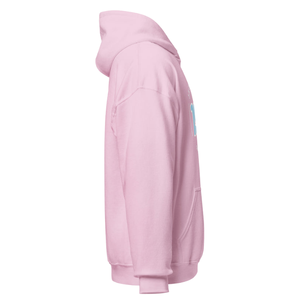 Sweat-shirt à capuche unisexe rose avec motif brodé circulaire, en molleton, à manches longues, décontracté, pour l'hiver - Product Image 2
