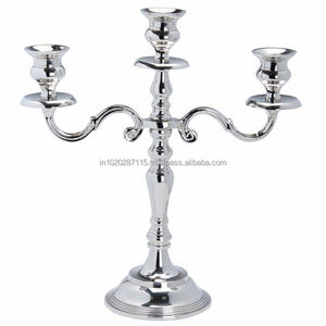 Candélabres de table polyvalents en aluminium parfaits pour les décorations festives, les mariages, les réceptions et les repas raffinés - Product Image 2