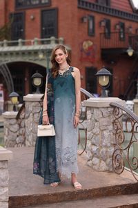 Fashion Lawn <b>Kurta</b> Trouser Set <b>Indian</b> and Pakistani Clothing Summer Collection Printed 3 Piece Ladies Ethnic Wear Casual Dresses - Product Image 4