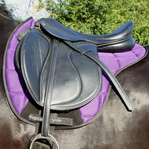 Almohadillas de Silla de Montar de Alta Calidad con Flujo de Aire, Almohadilla de Lujo para Salto, Color Morado - Product Image 5