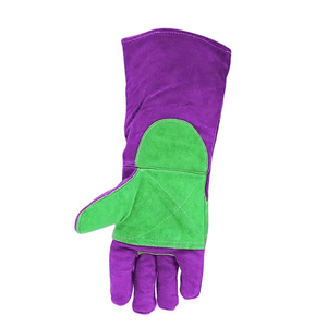 High Strength Flexible Insulation Long Sleeve Cow Split Leather Welder Working <b>Gloves</b> Wholesale Price Welding Safety Work <b>Gloves</b> - Product Image 6