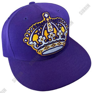 Gorra Snapback Sibrin Personalizada Premium Vintage de los Kings de Los Ángeles, Bordado 3D, Ajustable, Transpirable, para Ciclismo al Aire Libre - Product Image 3