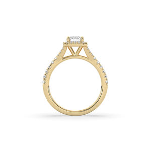 Anillo de Diamante Cultivado en Laboratorio con Corte Esmeralda de 1.38 Quilates, Oro de 14K/10K, Estilo Único, Ligero, Anillo de Compromiso para Mujer, Joyería al por Mayor - Product Image 6