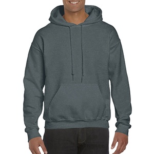 Sweat-shirt à capuche pour homme en polyester/coton uni, imprimé en relief, respirant, anti-plis, hiver, avec poche, haute qualité, 250g - Product Image 5