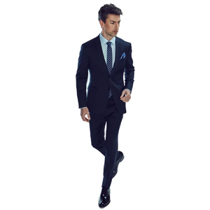 Nouveau pantalon de costume pour homme, design personnalisé, tissu TR respirant, anti-plis, haute qualité, élégant, col en V, coupe ajustée - Product Image 5