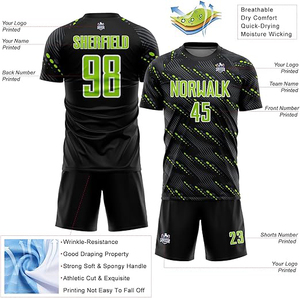 High Quality Custom Sport Youth Reversible <b>Soccer</b> Jersey Sets 100% Polyester Football Uniform Shirt & T-Shirt and Shorts for Men - Product Image 2