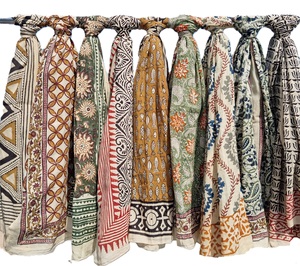 Wholesale Hand Block Print Cotton <b>Sarong</b> Indian Beach Pareo <b>Wrap</b> Boho Cover Up Floral Printed Scarf Summer Resort Wear Hand <b>Wrap</b> - Product Image 5