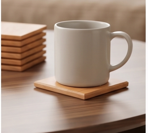 Square Walnut Wood <b>Coasters</b> With Natural Finished Perfect for Home Hotel Kitchenware Tableware Accessories and Elegant Dining - Product Image 5