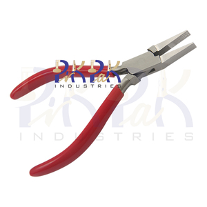 คีมปากแบนสแตนเลส 130 มม. ด้ามจับ PVC ปากหยัก สำหรับงานเครื่องประดับ งาน DIY งานฝีมือ  OEM ปรับแต่งได้ ตัดได้ - Product Image 3