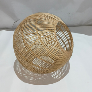 Lámpara Colgante Esférica Minimalista Hecha a Mano con Ratán Natural Ecológico para Decoración de Interiores Japonesa y Moderna - Product Image 4