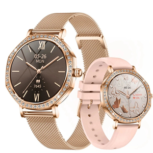 <span class=keywords><strong>Montre</strong></span> connectée KC98 2026 pour femmes, écran AMOLED 1,32'', fonction d'appel Bluetooth, cadeau tendance pour femmes et filles - Product Image 1