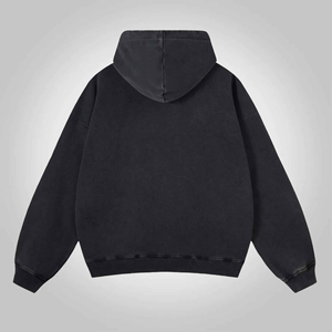 Sweat à capuche homme 2026 personnalisé avec fermeture éclair et logo, manches longues, épaules tombantes, style streetwear tendance - Product Image 2