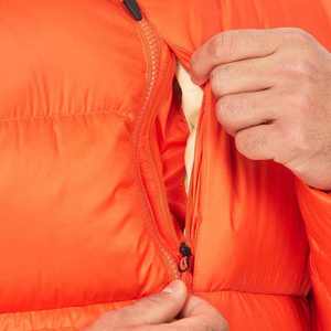 Premium <b>Men's</b> Orange Hooded Puffer Jacket <b>Winter</b> Thick Warm Padded Bubble Coat Windproof Outdoor Quilted Parka Fashion <b>Overcoat</b> - Product Image 4