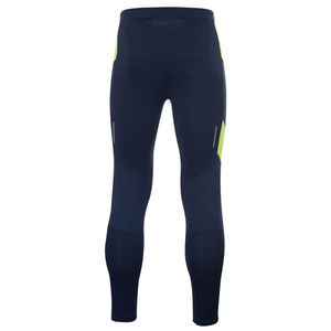 Leggings de compression taille haute pour hommes, extensibles dans quatre directions, en nylon et élasthanne, avec bande latérale, pour le sport et la gym - Product Image 3