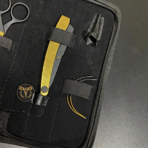 Professional Gold Hair Extension Tools <b>Set</b> – Stainless Steel Plier Kit with Cutting Scissors <b>Razor</b> & Crochet Needle for Salon - Product Image 4