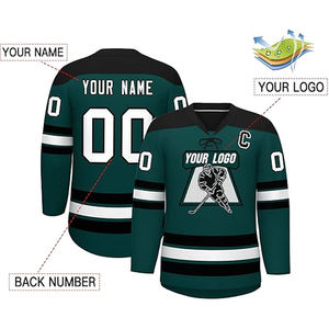 Custom 100% Polyester Sublimation Printed Ice Hockey Jersey Pakistan OEM Supplier Wholesale Export USA Buyers Team Uniform Bulk - Product Image 3