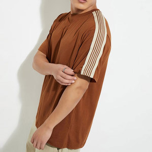 T-shirts pour hommes de qualité supérieure 100% coton, respirants, couleur unie, logo personnalisé, séchage rapide, streetwear décontracté - Product Image 2
