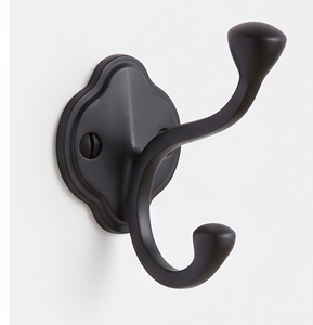 Premium <b>Black</b> Metal Wall <b>Hook</b> Vintage Style Single <b>Hook</b> Rust Resistant for Clothing Storage Organization - Product Image 3