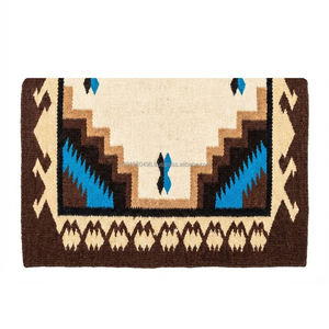 Couverture de selle western 100% laine de Nouvelle-Zélande, tissée à la main, personnalisée, 34X36, disponible en différentes couleurs pour l'équitation et l'entraînement. - Product Image 3