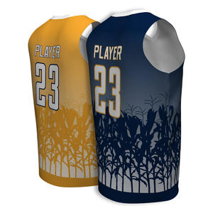 Maillot de basket personnalisé sans manches, col en V, impression sublimée, maillot de basket 23 - Product Image 4