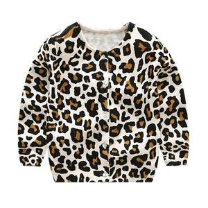 Cardigan d'automne pour bébés garçons et filles, pull en tricot jacquard uni avec boutons, broderie personnalisée, fabricant de vêtements - Product Image 2