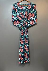 ชุดคลุมยาวลายสัตว์ คอวี ทรงปล่อยชายระบาย ผ้าฝ้ายอินเดียเนื้อนุ่ม แต่งลูกไม้ เหมาะสำหรับใส่ไปทะเล ของขวัญเพื่อนเจ้าสาว สำหรับผู้หญิง - Product Image 5