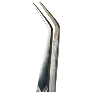 Pinces professionnelles pour extensions de cils Fiber Tips, pour une prise parfaite des cils, manche antidérapant. - Product Image 5